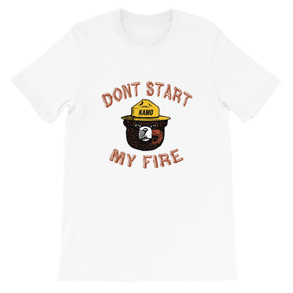 KAMO DONT START MY FIRE WHITE T-SHIRT