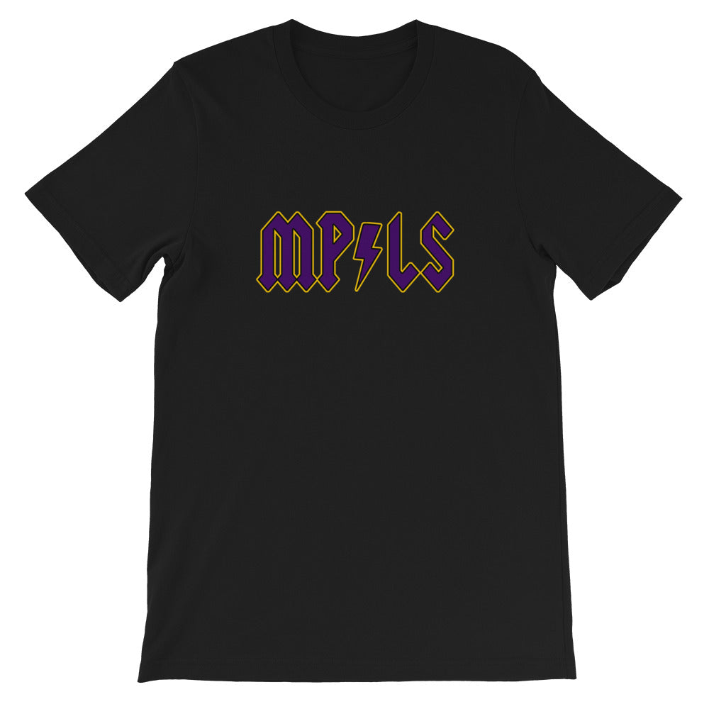 KAMO MP/LS PURPLE & GOLD BLACK T-SHIRT